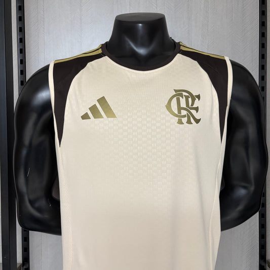 Camisa Regata Flamengo Treino bege 26/27 Torcedor