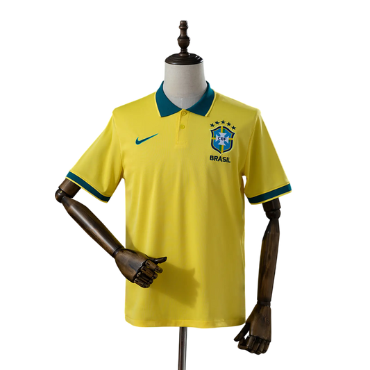 Camisa Brasil Polo Amarela 26/27 Torcedor