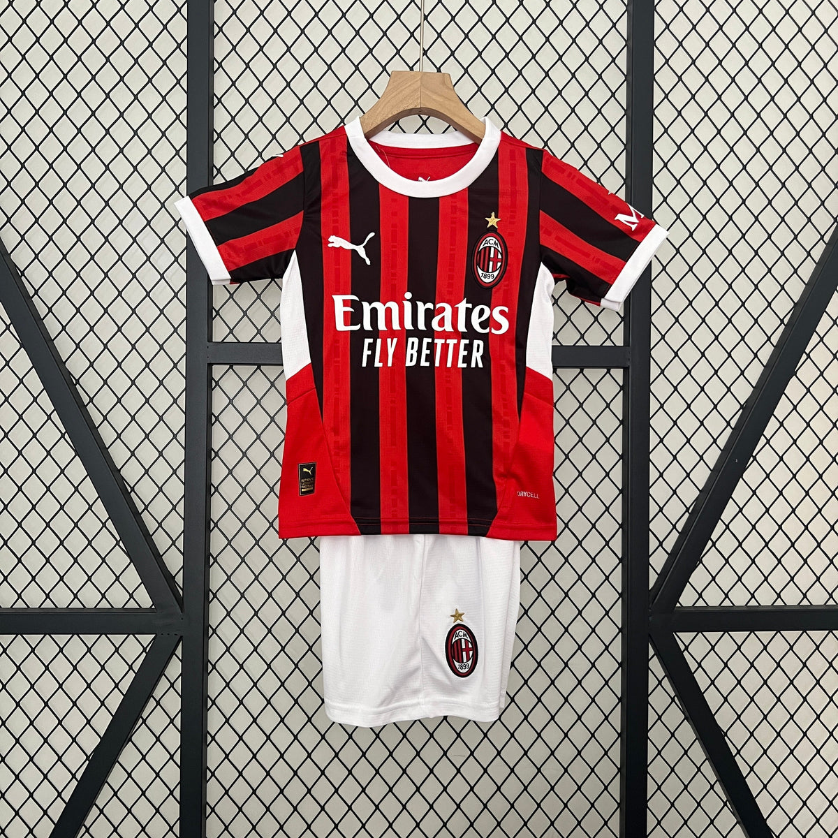 Kit Infantil AC Milan 24/25 Conjunto Unissex