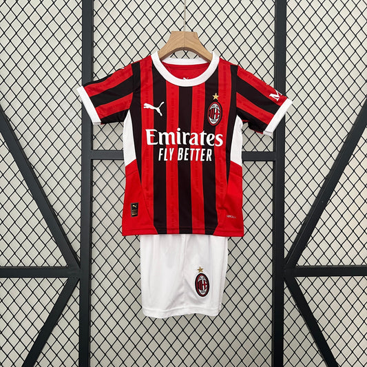 Kit Infantil AC Milan 24/25 Conjunto Unissex