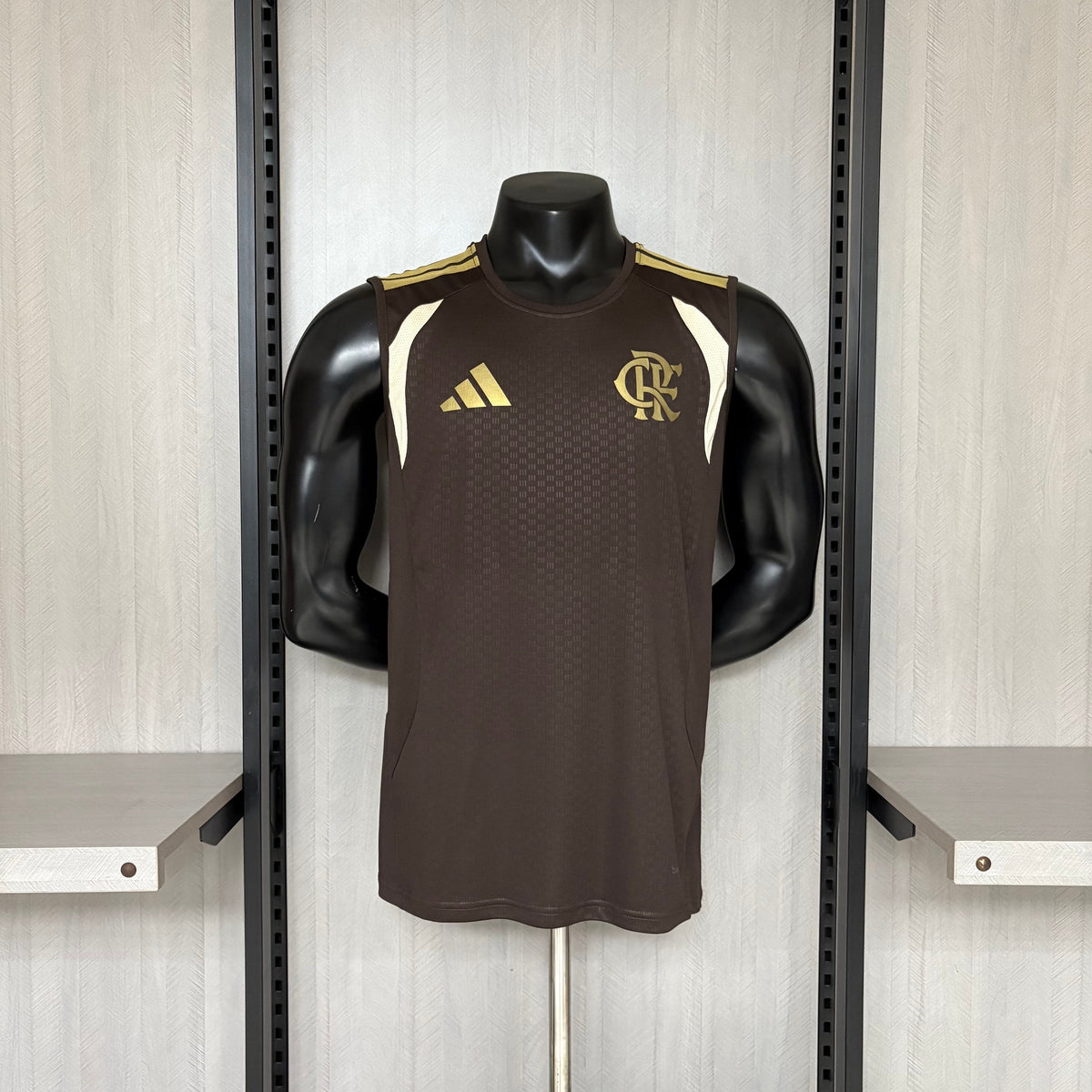 Camisa Regata Flamengo Treino Marrom 26/27 Torcedor