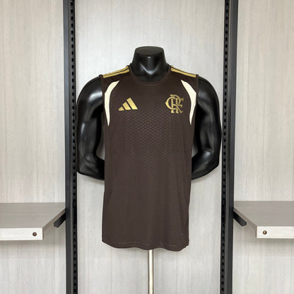Camisa Regata Flamengo Treino Marrom 26/27 Torcedor