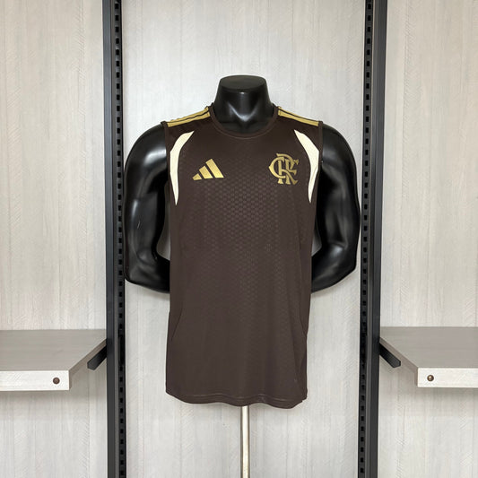 Camisa Regata Flamengo Treino Marrom 26/27 Torcedor