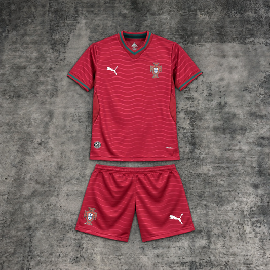 Kit Infantil Portugal 26/27 Conjunto Unissex