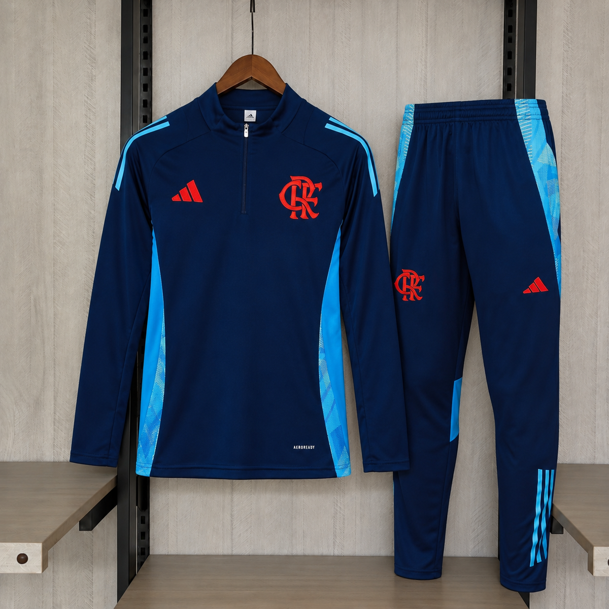 Conjunto Agasalho Flamengo Azul Marinho 25/26