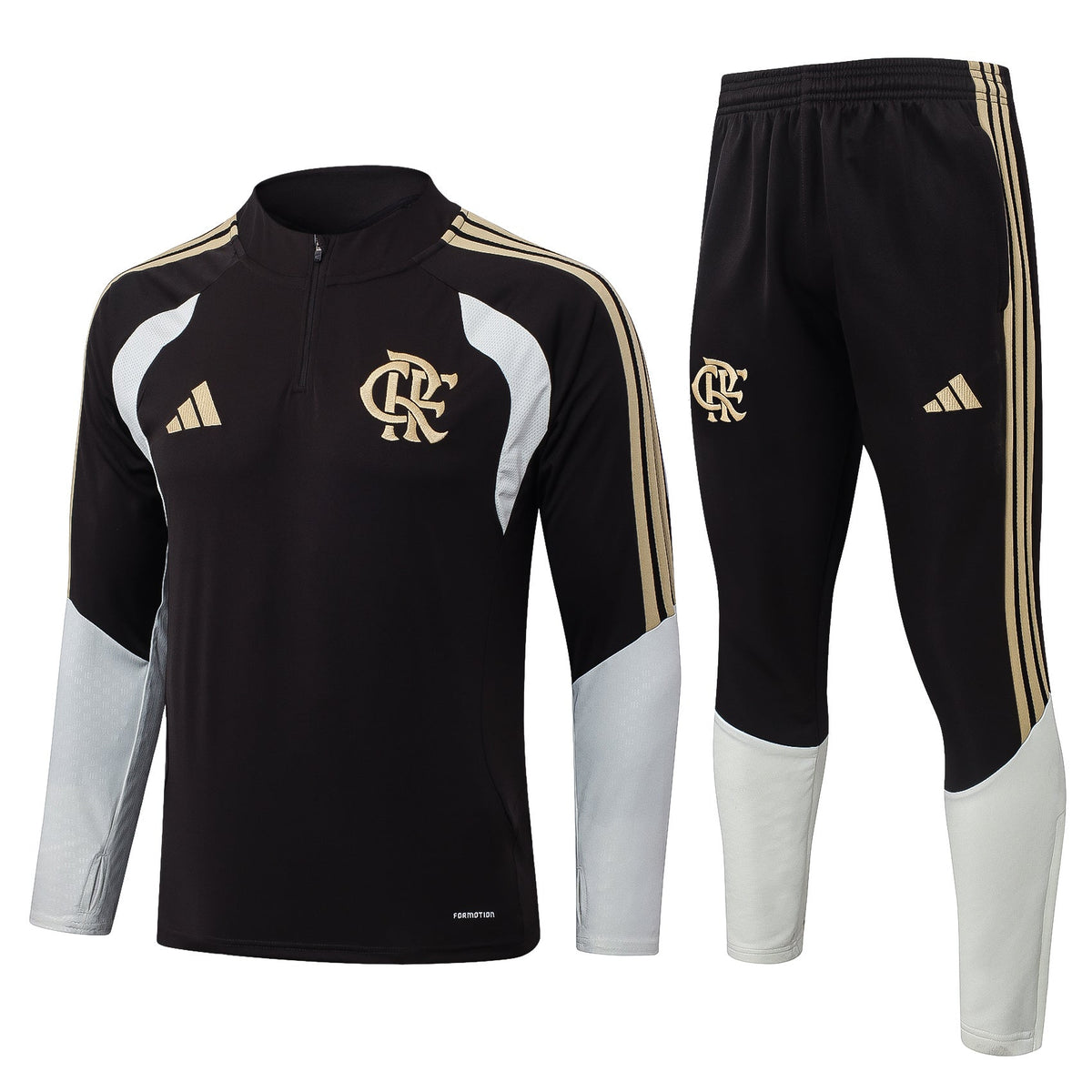 Conjunto Agasalho Flamengo Marrom 26/27