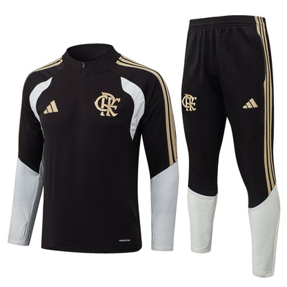 Conjunto Agasalho Flamengo Marrom 26/27