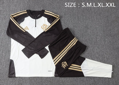 Conjunto Agasalho Flamengo Bege 26/27