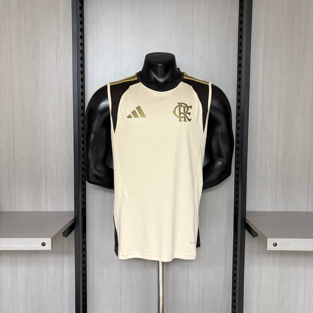 Camisa Regata Flamengo Treino Bege 26/27 Torcedor
