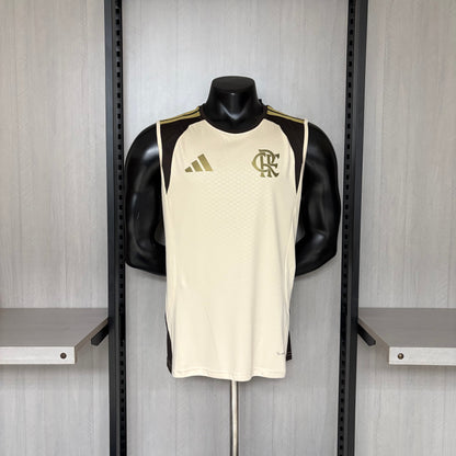 Camisa Regata Flamengo Treino Bege 26/27 Torcedor
