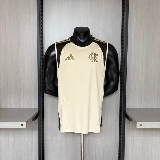 Camisa Regata Flamengo Treino Bege 26/27 Torcedor