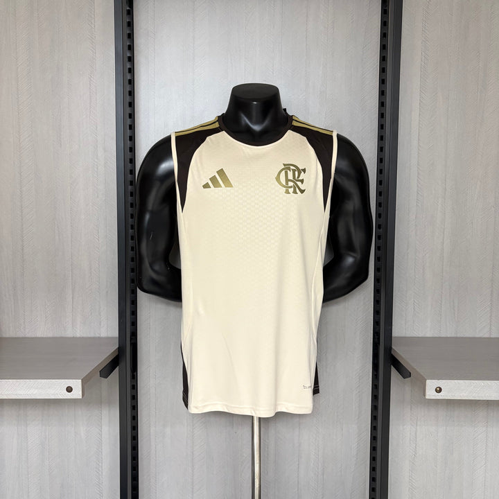 Camisa Regata Flamengo Treino bege 26/27 Torcedor