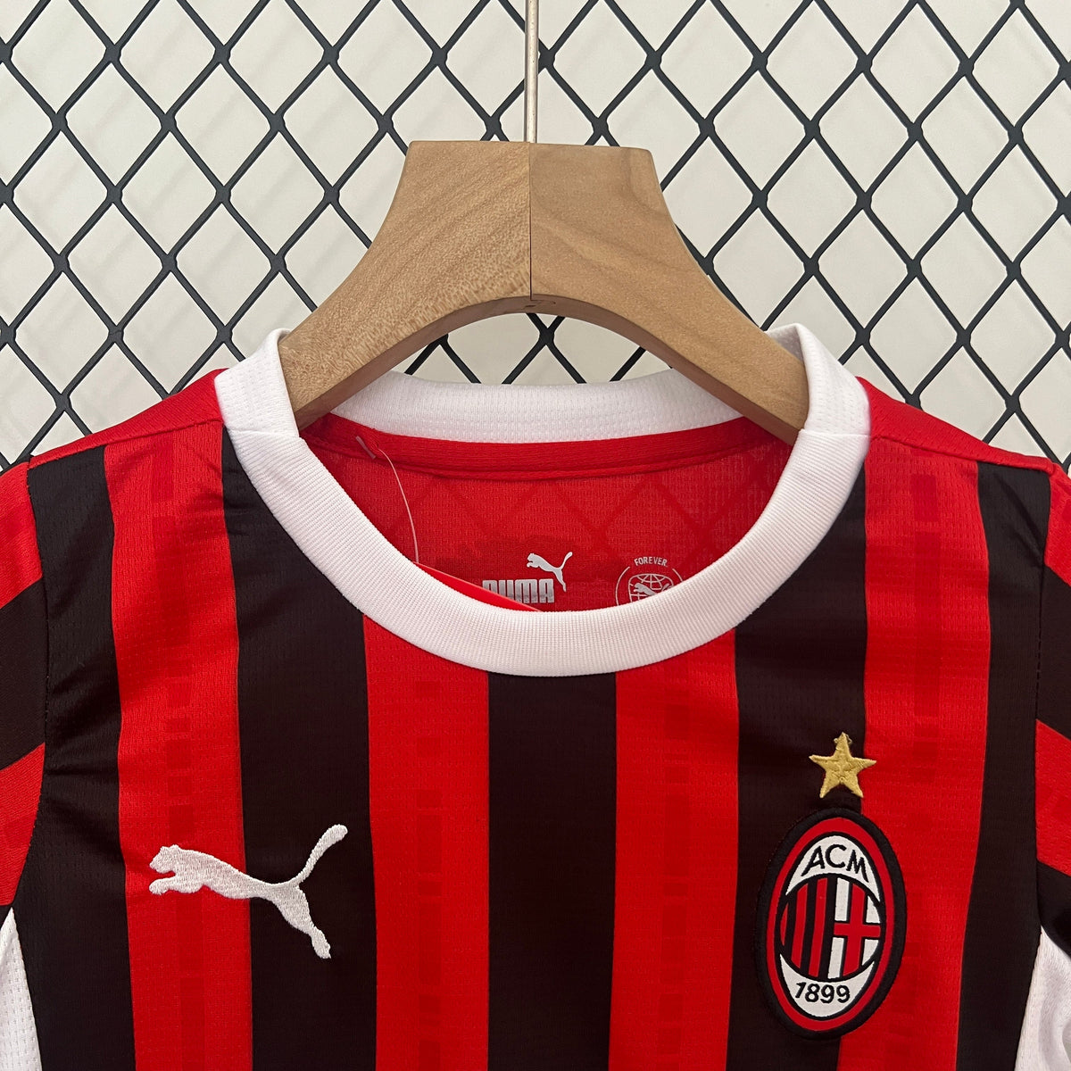 Kit Infantil AC Milan 24/25 Conjunto Unissex