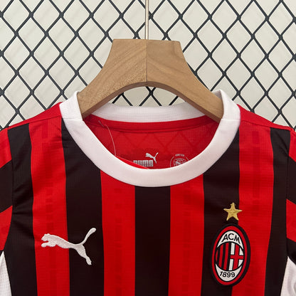 Kit Infantil AC Milan 24/25 Conjunto Unissex
